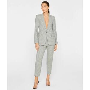 NWT Club Monaco Borrem Wool Blend Cropped Trouser Pant Faded Jaded Size 2